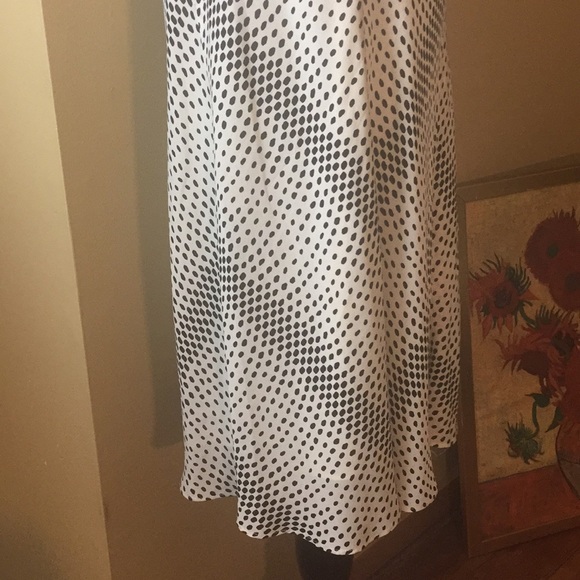 Jones NY Size 14 Polka Dot Maxi-Skirt Fully Lined Timeless Feminine $119 NEW - Picture 12 of 16